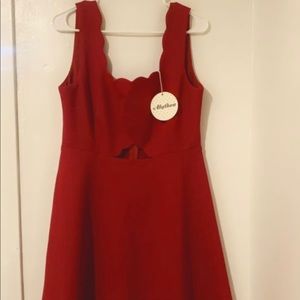 Red dress stunning vibrant red